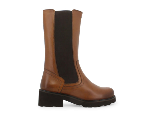 Melluso Stivali Donna Invernali Pelle con Cerniera Lampo Marrone 034325W-247153